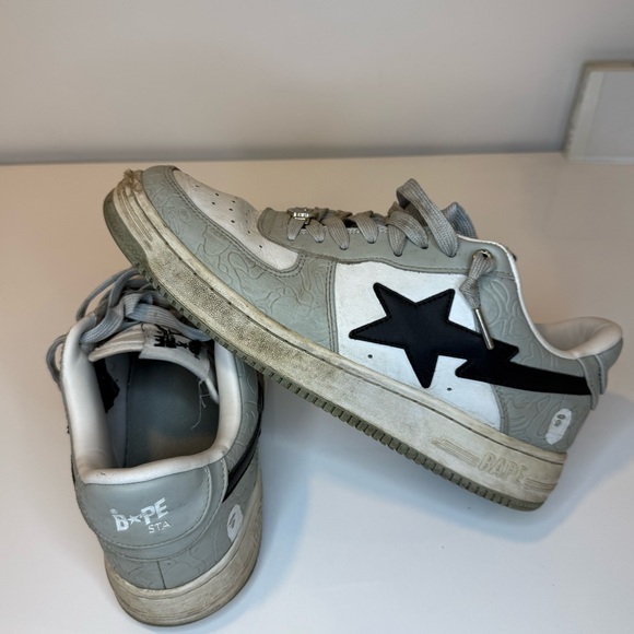 Bape Sta Low Grey Black - Picture 7 of 8